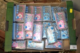 A TRAY OF 22 NEW BLUE AND PINK MP4 PLAYERS - ALL BOXED