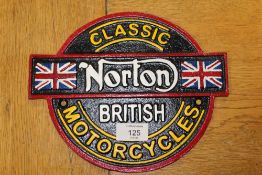***TWO NORTON MOTORCYCLES PLAQUES