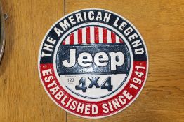***AN ALUMINIUM JEEP PLAQUE