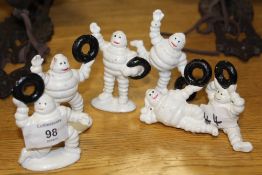 ***SIX SMALL MICHELIN FIGURES