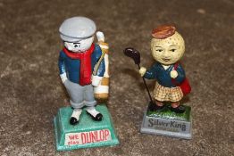 ***TWO SMALL GOLFER FIGURES