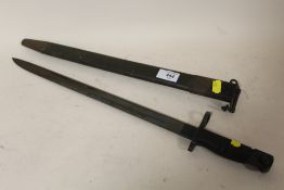 A 1917 REMMINGTON BAYONET IN SHEATH