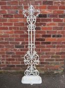 A VICTORIAN STYLE PAINTED CAST STICKSTAND OF SMALL PROPORTIONS H-161 CM