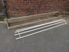 TWO LARGE VINTAGE HANGING RACKS