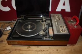 A PYE BLACKBOX TOGETHER WITH A SMALL BOX O 7