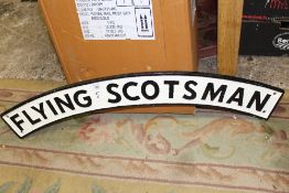 ***A BLACK & WHITE FLYING SCOTSMAN PLAQUE