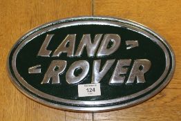 ***AN ALUMINIUM LAND ROVER PLAQUE