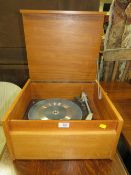 A RETRO TEAK CASED GARRARD SP25 RECORD PLAYER