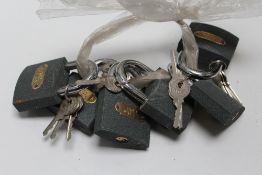***SIX LARGE PADLOCKS