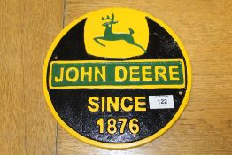 ***A JOHN DEERE WALL PLAQUE