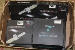 THREE BOXES OF CAR LED HEADLIGHT SETS