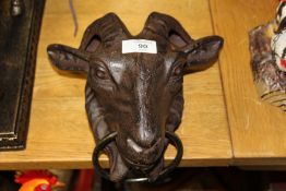 ***A GOAT HEAD WITH RING
