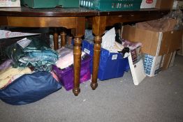 A LARGE QUANTITY OF LADIES CLOTHING AND TEXTILES, MOSTLY IN ORIGINAL PACKAGING