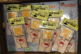 A BOX OF NEW MOUSE AND RAT TRAPS