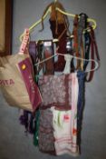 A COLLECTION OF VINTAGE LADIES BELTS TOGETHER WITH LAURA ASHLEY SILK SCARF ETC.