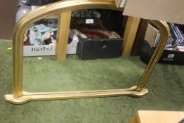AN OVERMANTEL MIRROR 73 X 100 CM
