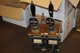 A PAIR OF BANKS'S BEER PULLS