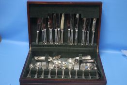 A PART CASED CANTEEN OF CUTLERY