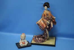TWO ORIENTAL STYLE FIGURES