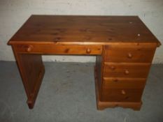 A MODERN IKEA TYPE PINE DESK