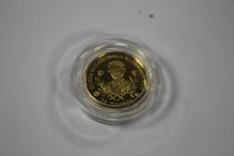 GUERNSEY 1995 GOLD PROOF £25 in case with certificate of authenticity