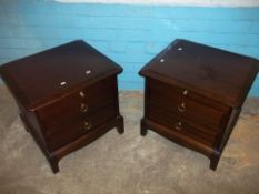 TWO STAG MINSTREL TWO DRAWER CHESTS