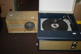 A FIDELITY RECORD PLAYER TOGETHER WITH A STELLA RADIO