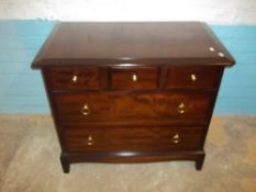 A STAG MINSTREL THREE OVER TWO, FIVE DRAWER CHEST