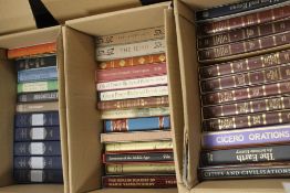 THREE BOXES OF FOLIO SOCIETY BOOKS