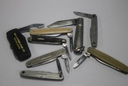 A COLLECTION OF PENKNIVES