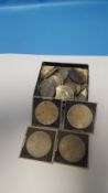 A COLLECTION OF ASSORTED COINS MAINLY CROWNS