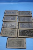 A SET OF NINE HAMBLIN'S STEREOSCOPE PICTURES, JUNIOR SET