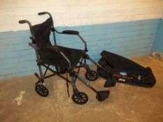 A FOLD AWAY LIGHT WHEELCHAIR MADE BY 'DRIVE'