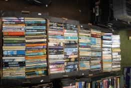 FOUR BOXES OF SCIENCE FICTION AND FANTASY PAPERBACKS