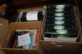 THREE BOXES OF BOOKS AND MAGAZINES TO INCLUDE X-FACTOR, PARANORMAL, UNEXPLAINED AND COVER-UPS