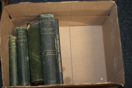 A SMALL COLLECTION OF ANTIQUARIAN BOOKS A/F TO INCLUDE 
