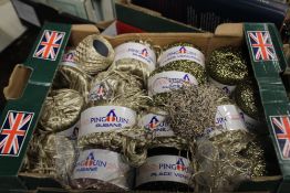 EIGHT ROLLS OF PINGOUIN 'RUBANE' DK YARN AND FIVE ROLLS OF PINGOUIN 'PLACE VENDOME'