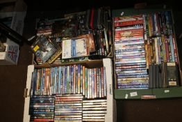 THREE TRAYS OF MAINLY CHILDREN'S DVDS