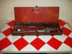 A BRITOOL SOCKET SET ½ INCH DRIVE TO INCLUDE WHITWORTH / AF / METRIC SIZES
