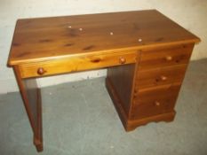 A MODERN IKEA TYPE PINE DESK