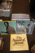 A CASE CONTAINING APPROX. 40 LP RECORDS TO INCLUDE GEORGE BENSON, BREAD, LIONEL RICHIE, SOME