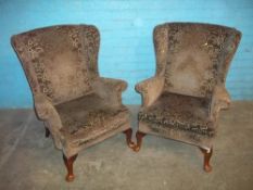 TWO PARKER KNOLL FIRESIDE CHAIRS