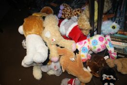 THREE BAGS OF SOFT TOYS