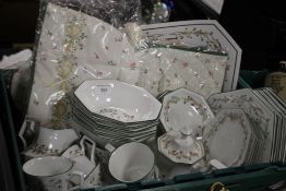 A TRAY OF JOHNSON BROTHERS 