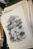 A QUANTITY OF 'THE ILLUSTRATED LONDON NEWS' UNBOUND 1843-1872 (NOT A FULL RUN)