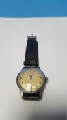 CAMERER CUSS & CO VINTAGE GENTLEMAN'S EXTRA FLAT 17 JEWELS WRIST WATCH