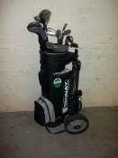 A SET OF GOLF CLUBS TO INCLUDE 