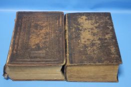 TWO BIBLES TO INCLUDE 19TH CENTURY OXFORD AND A WELSH BIBLE (2)