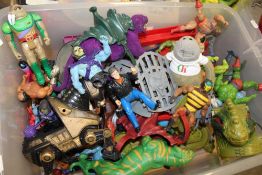 A TRAY OF HE-MAN TOYS ETC