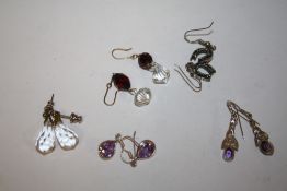 A BAG OF SILVER AND OTHER LADIES EARRINGS